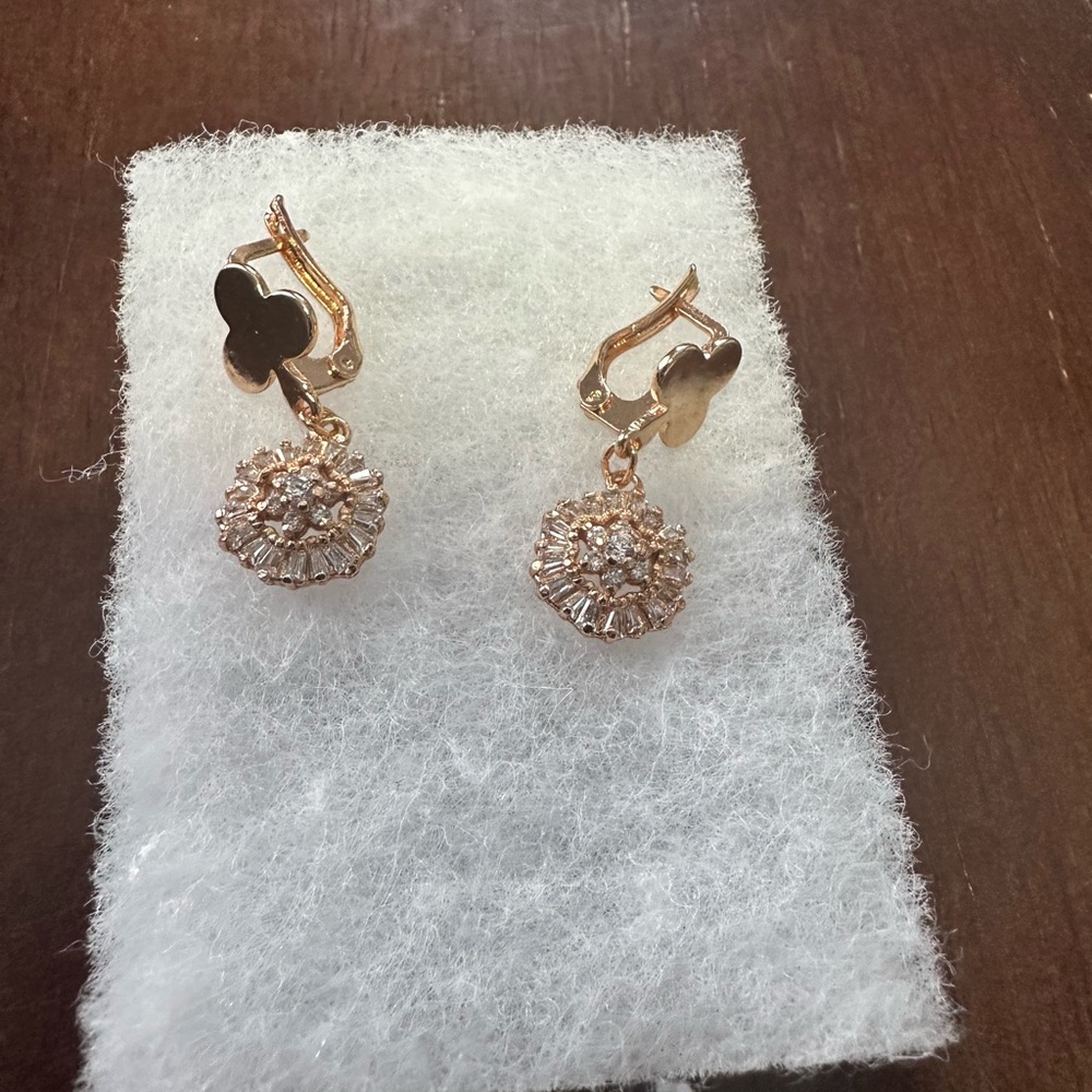 Kate Spade Gold and Silver Floral Earrings - Picture 2 of 2